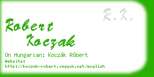 robert koczak business card